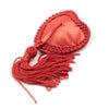 Accesorii pentru sani Heart Nipples Tassels din satin, autoadezive ErosVita