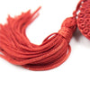 Accesorii pentru sani Heart Nipples Tassels din satin, autoadezive ErosVita