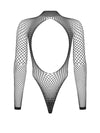 Body Obsessive B125 - lenjerie erotică din plasă cu decupaje senzuale S-L (one size), negru SOLLUXE Every box holds joy - unbox it!