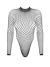 Body Obsessive B125 - lenjerie erotică din plasă cu decupaje senzuale S-L (one size), negru