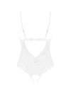 Body Heavenlly – lenjerie seducătoare transparentă cu decupaje și dantelă, alb