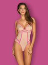 Body Nudelia - lenjerie couture seducătoare cu decupaje, nude
