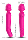 Vibrator Wand Mission cu 9 moduri de vibratii, functie de incalzire si incarcare USB, silentios, roz SOLLUXE® Every box holds joy-unbox it!