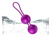 Set bile vaginale cu 10 moduri de vibratii pentru exercitii Kegel, telecomanda wirelss si incarcare USB, silicon premium, mov SOLLUXE® Every box holds joy-unbox it!