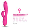 Vibrator Rabbit BONNIE cu 9 moduri de vibratii si incarcare USB, flexibil, silentios, silicon premium, roz SOLLUXE® Every box holds joy-unbox it!