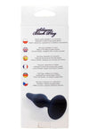 Dop anal din silicon premium Butt Plug Large 12.5 cm, negru - 64 - 00094