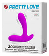 Vibrator pentru prostata, perineu sau punctul G si clitoris Backie cu 30 moduri de vibratii, incarcare USB, silicon premium Erosvita