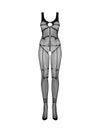 Bodystocking Obsessive N123 - catsuit provocator din plasă cu decupaje și model sexy S-L (one size), negru SOLLUXE Every box holds joy - unbox it!