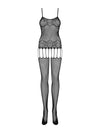 Bodystocking Obsessive F235 - catsuit provocator din plasă cu decupaje și model sexy S-L (one size), negru SOLLUXE Every box holds joy - unbox it!