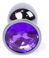 Dop anal Jewellery Dark Silver Butt Plug 7 cm, mov - 64 - 00034