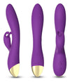 Vibrator Rabbit BONNIE cu 9 moduri de vibratii si incarcare USB, flexibil, silentios, silicon premium, mov SOLLUXE® Every box holds joy-unbox it!