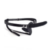 Strap-On dublu cu ham si suport de prindere ajustabil pentru dubla penetrare 14.5 cm, negru ErosVita