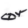 Strap-On dublu cu ham si suport de prindere ajustabil pentru dubla penetrare 14.5 cm, negru ErosVita