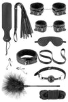 Coffret Bondage SM 10 Pieces – Set complet BDSM 10 piese, negru