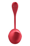 Ou vibrator Satisfyer Shiny Petal cu 12 moduri de vibratii, control prin aplicatie si telecomanda wireless, incarcare magnetica USB, silentios, silicon premium Erosvita
