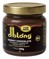 Diblong Energy Chocolate For Men - supliment alimentar pentru bărbați sub formă de ciocolată tartinabilă, cu ingrediente naturale care susțin sănătatea sexuală și funcția erectilă, 40g
