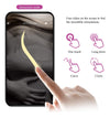 Ou vibrator ABNER cu 12 moduri de vibratii si control prin aplicatie, incarcare USB, silentios, silicon premium, mov Erosvita