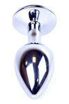 Dop anal Jewellery Silver Butt Plug 7 cm, roz SOLLUXE® Every box holds joy-unbox it!