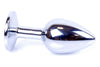 Dop anal Jewellery Silver Butt Plug 7 cm, roz SOLLUXE® Every box holds joy-unbox it!