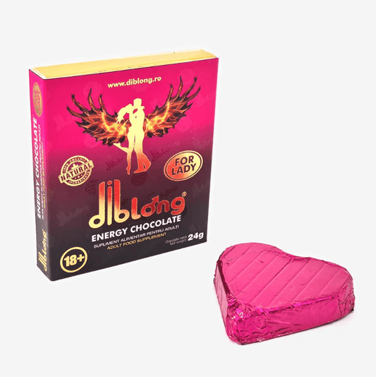 DIBLONG Set 5 bucati ciocolata afrodisiac premium concentrat, ENERGY CHOCOLATE for LADY, pentru orgasm intens si cresterea libidoului femeilor, 5 x 24g - 3002