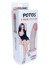 Dildo realistic POTOS LOVECLONEX 17.5 cm, flexibil - 21 - 00027