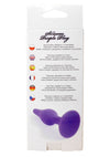 Dop anal din silicon premium Butt Plug Extra Large 15.5 cm, mov - 64 - 00091