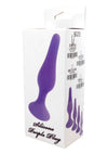 Dop anal din silicon premium Butt Plug Extra Large 15.5 cm, mov - 64 - 00091