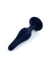 Dop anal din silicon premium Butt Plug Medium 11 cm, negru - 64 - 00093