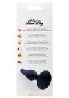 Dop anal din silicon premium Butt Plug Medium 11 cm, negru - 64 - 00093