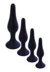 Dop anal din silicon premium Butt Plug Small 10 cm, negru - 64 - 00092