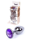 Dop anal Jewellery Dark Silver Butt Plug 7 cm, mov - 64 - 00034