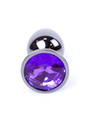Dop anal Jewellery Dark Silver Butt Plug 7 cm, mov - 64 - 00034