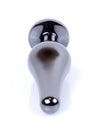 Dop anal Jewellery Dark Silver Butt Plug 9.5 cm, albastru - 64 - 00059