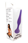 Dop anal din silicon premium Butt Plug Extra Large 15.5 cm, mov - 64 - 00091