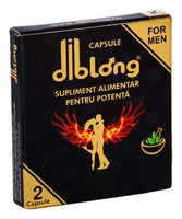 Capsule Diblong Ginseng - supliment alimentar pentru bărbați, sub forma de capsule, cu plante care susțin sănătatea sexuală și funcția erectilă, 1 cutie x 2 buc