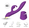 Vibrator Rabbit BONNIE cu 9 moduri de vibratii si incarcare USB, flexibil, silentios, silicon premium, mov SOLLUXE® Every box holds joy-unbox it!