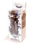 Dop anal Jewellery Dark Silver Butt Plug 9.5 cm, albastru - 64 - 00059