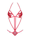 Body Luiza Teddy – lenjerie erotica sexy din dantelă cu decupaje provocatare S/M, rosu SOLLUXE Every box holds joy - unbox it!