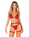 Portjartier sexy Elianes – accesoriu erotic provocator, roșu SOLLUXE Every box holds joy - unbox it!