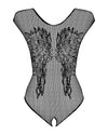 Body Obsessive B112 - lenjerie erotică din plasă fină cu decupaje și model sexy, negru SOLLUXE Every box holds joy - unbox it!