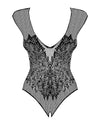 Body Obsessive B112 - lenjerie erotică din plasă fină cu decupaje și model sexy, negru SOLLUXE Every box holds joy - unbox it!