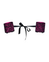 Cătușe erotice Roseberry – accesorii sexy din satin si dantelă, mărime universală (one size)