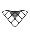 Chiloți Miamor - bikini sexy din dantelă cu decupaje provocatoare, negru