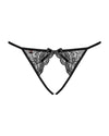 Chiloți Miamor - bikini sexy din dantelă cu decupaje provocatoare, negru