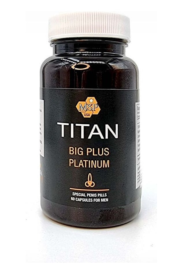 Capsule TITAN BIG Plus Platinum pentru marirea penisului, 60 capsule SOLLUXE Every box holds joy - unbox it!
