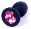 Dop anal Pink Diamond Jewellery Butt Plug Small 7 cm, silicon negru SOLLUXE® Every box holds joy-unbox it!