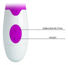 Vibrator punctul G BRUNO cu stimulator clitoris si 7 moduri de vibratii, flexibil, silicon premium, roz Erosvita