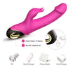 Vibrator Rabbit G-spot Meteor cu 9 moduri de vibratii si incarcare magnetica, flexibil, silentios, silicon premium, roz SOLLUXE® Every box holds joy-unbox it!
