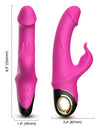 Vibrator Rabbit G-spot Meteor cu 9 moduri de vibratii si incarcare magnetica, flexibil, silentios, silicon premium, roz SOLLUXE® Every box holds joy-unbox it!