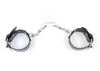 Catuse Fetish Handcuffs din piele eco cu prinderi si detalii metalice, negru